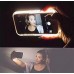 Samsung Galaxy S6 Edge Plus - LED Light illuminated Dimmable Selfie Flash Matte Hard Phone Cover Case - Black